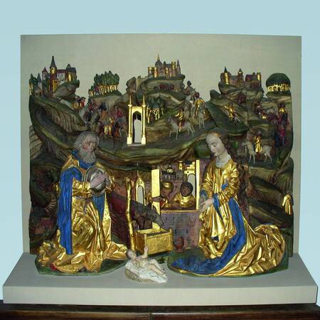 Gotisches Retabel (Altarbild), 16. Jhd - ehemals St. Godehard, heute St. Altfrid